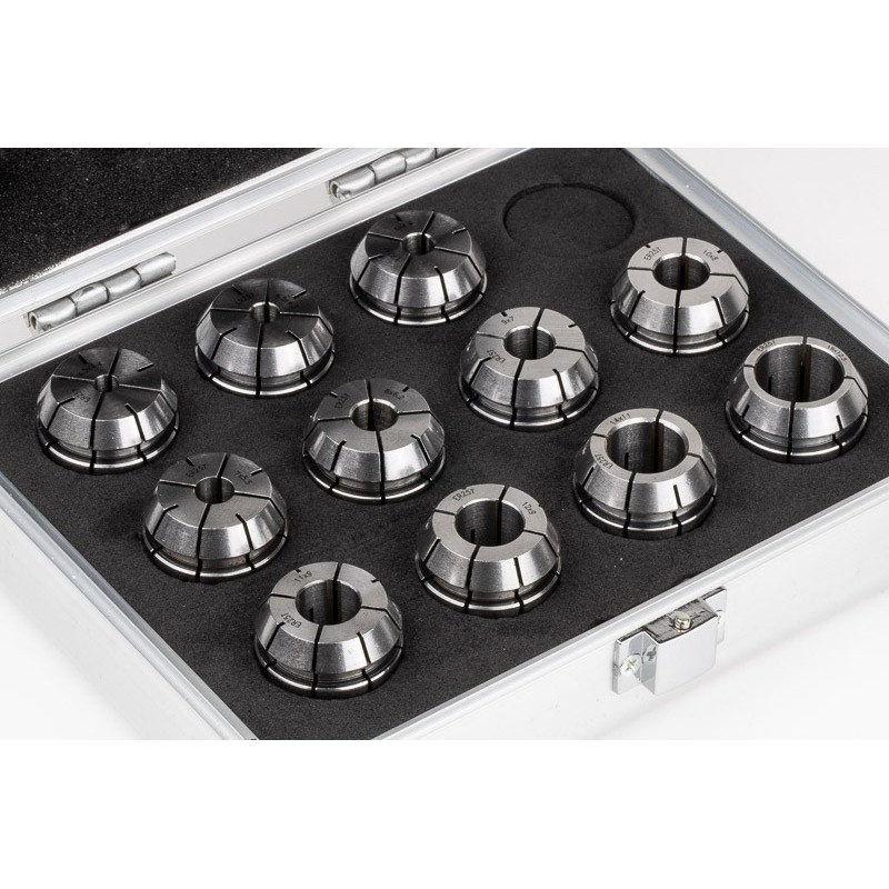 11-предметний набір цангових різьбових цанг ER25, M4 - M20