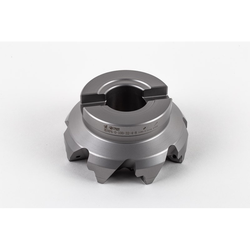 HS6NP, 100mm Ø Shell Mill, 32mm Pilot Bore x 90° Lead Angle, 8 Flute, Negative/Positive Geometry