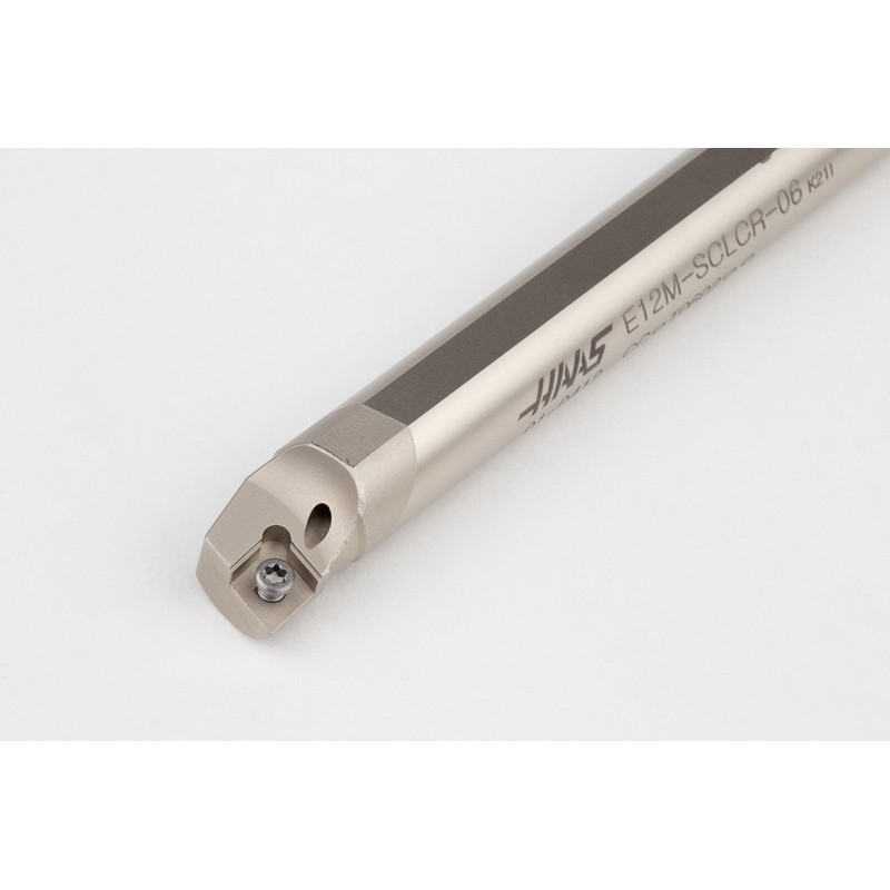 E12M-SCLCR-06, твердосплавний розточувальний оправка для внутрішнього (ID) різання діаметром 12 мм, права, гвинтове кріплення, подача охолодження крізь інструмент