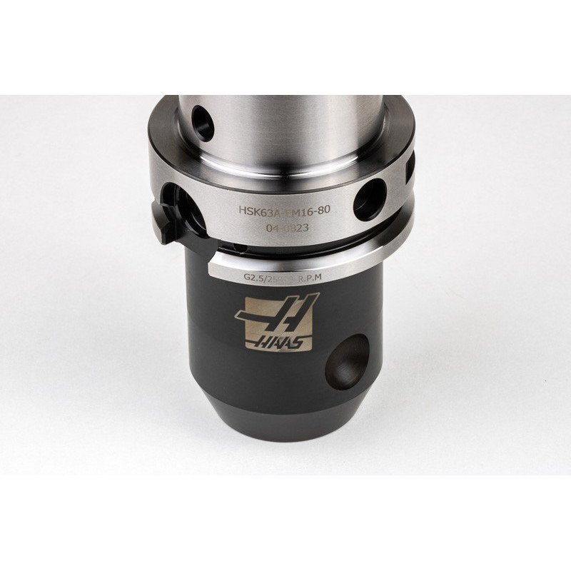 HSK63A 16mm End Mill Holder x 80mm Gage Length, TSC