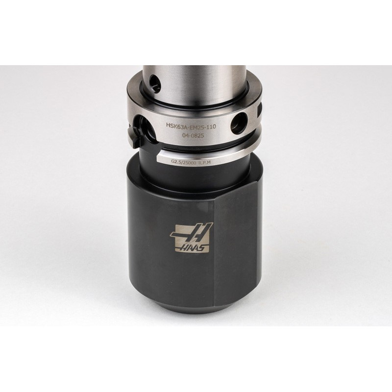 HSK63A 25mm End Mill Holder x 110mm Gage Length, TSC