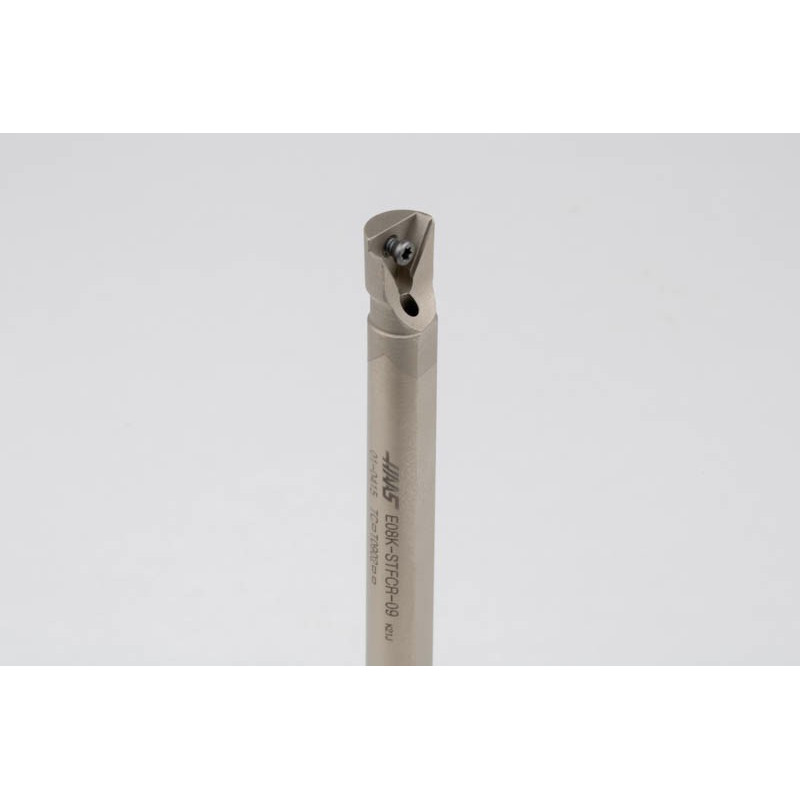 E08K-STFCR-09, твердосплавний розточувальний оправка для внутрішнього (ID) різання з хвостовиком Ø 8 мм, права, гвинтове кріплення, подача охолодження крізь інструмент