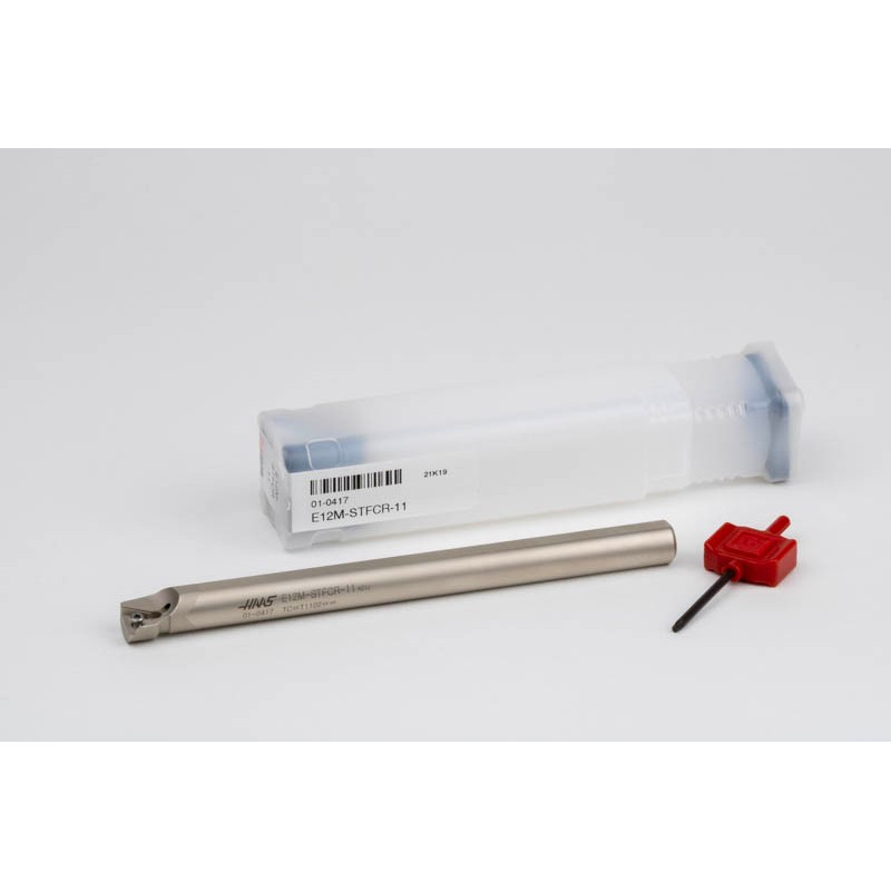 E12M-STFCR-11, твердосплавний розточувальний оправка з хвостовиком Ø 12 мм для внутрішнього (ID) різання, права, гвинтове кріплення, подача охолодження крізь інструмент