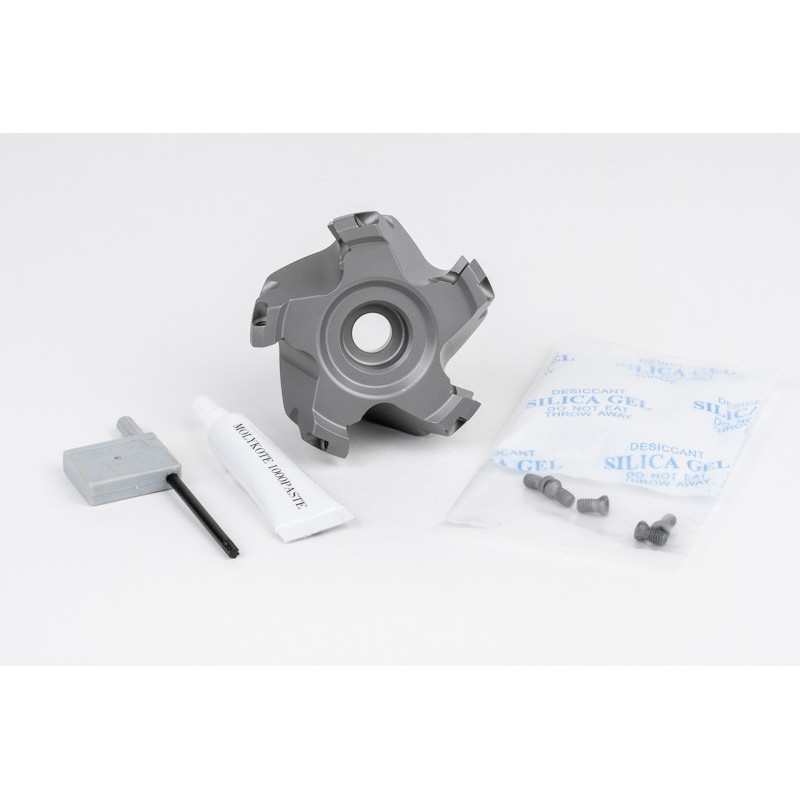 HOP, насадний фрезер Ø 63 мм, напрямний отвір 22 мм x кут нахилу 45°, 5 зубців, позитивна/позитивна геометрія