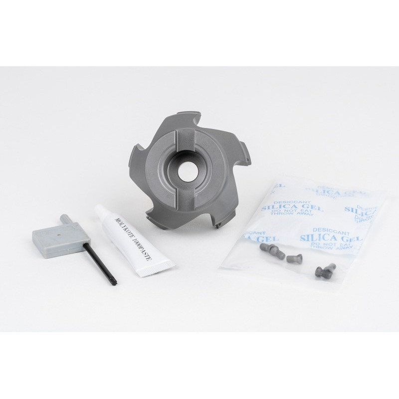 HOP, насадний фрезер Ø 63 мм, напрямний отвір 22 мм x кут нахилу 45°, 5 зубців, позитивна/позитивна геометрія