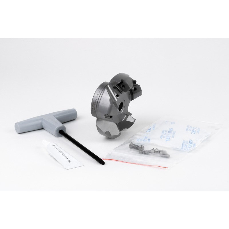 HSNP, 63mm Ø Shell Mill, 22mm Pilot Bore x 45° Lead Angle, 5 Flute, Negative/Positive Geometry, TSC