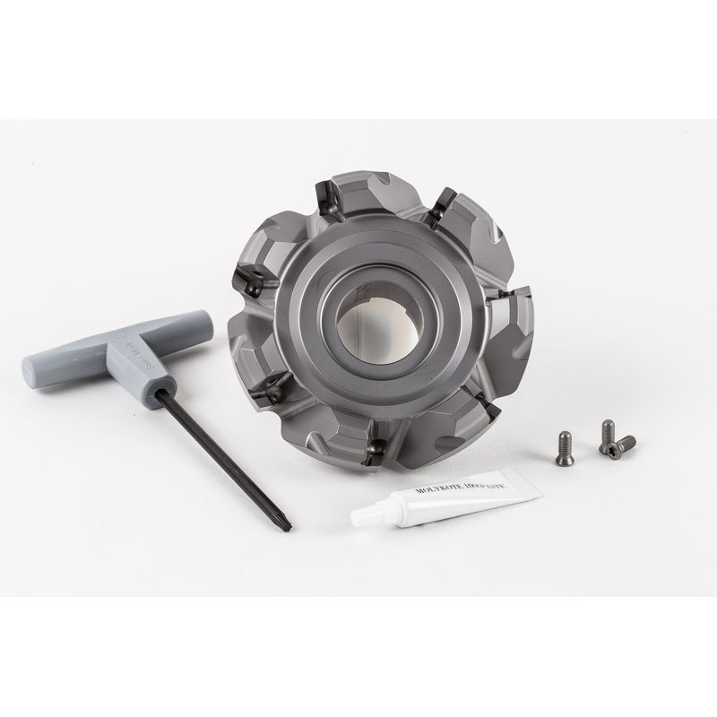 HSNP, 100mm Ø Shell Mill, 32mm Pilot Bore x 45° Lead Angle, 7 Flute, Negative/Positive Geometry