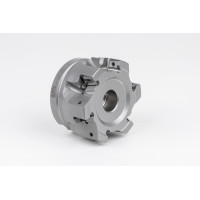 HRNP, насадний фрезер Ø 80 мм, напрямний отвір 27 мм x кут нахилу 90°, 6 зубців, негативна/позитивна геометрія, TSC