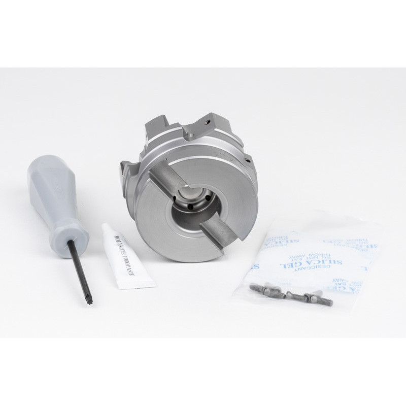 HRNP, 80mm Ø Shell Mill, 27mm Pilot Bore x 90° Lead Angle, 6 Flute, Negative/Positive Geometry, TSC