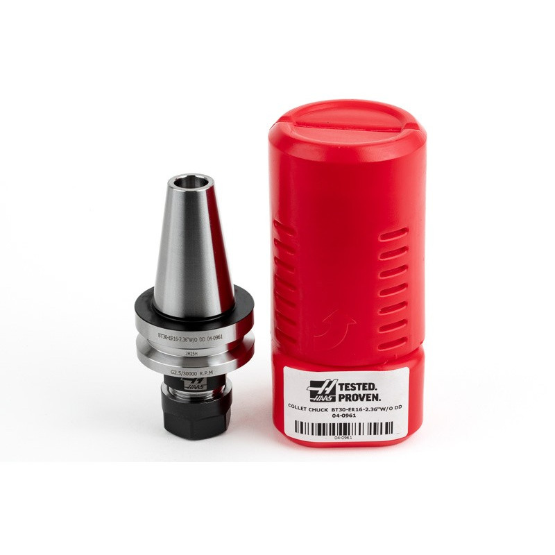 BT30 ER16 Collet Chuck x 60mm Gage Length, TSC, Without Spindle Drive Slots