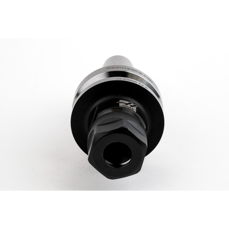 BT30 ER16 Collet Chuck x 60mm Gage Length, TSC, Without Spindle Drive Slots