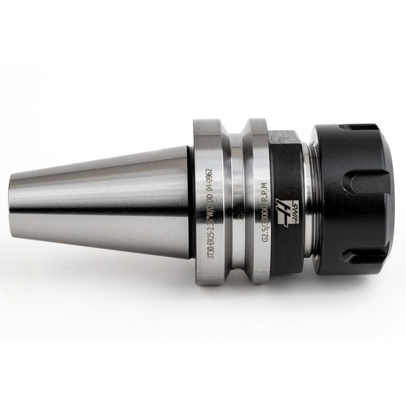 BT30 ER25 Collet Chuck x 60mm Gage Length, TSC, Without Spindle Drive Slots