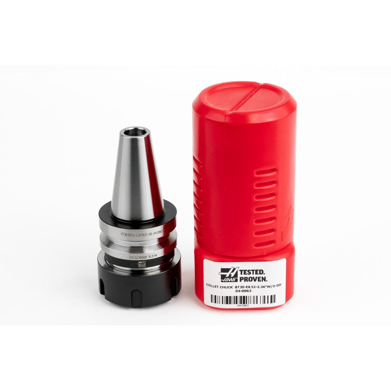 BT30 ER32 Collet Chuck x 60mm Gage Length, TSC, Without Spindle Drive Slots