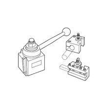 Комплект із 6 тримачів для токарної обробки з 2 станціями для інструментів TL, метричний, швидкозмінний