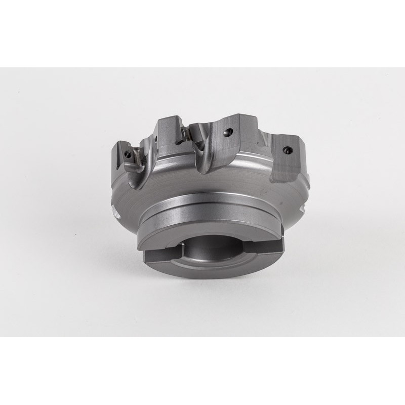 HRNP, 100mm Ø Shell Mill, 32mm Pilot Bore x 90° Lead Angle, 8 Flute, Negative/Positive Geometry