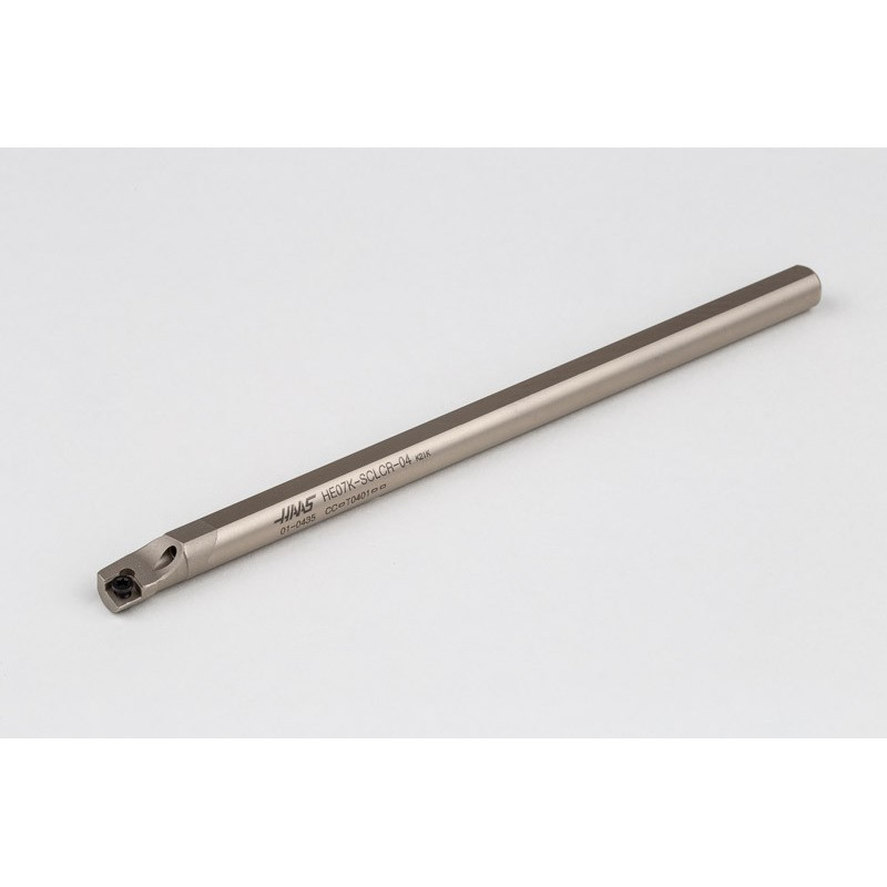 E07K-SCLCR-04, твердосплавний розточувальний оправка для внутрішнього (ID) різання з хвостовиком Ø 7 мм, права, гвинтовий фіксатор, подача охолодження крізь інструмент