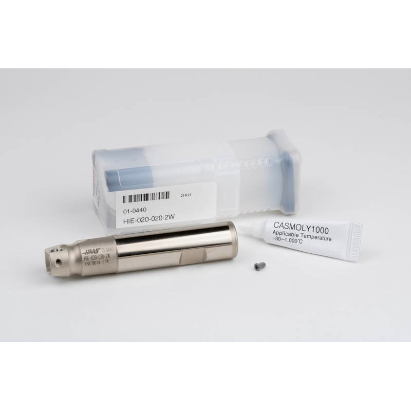 HIE, 20mm Ø Indexable End Mill, 20mm Shank x 90° Lead Angle x 100mm Overall Length, 2 Flute, TSC