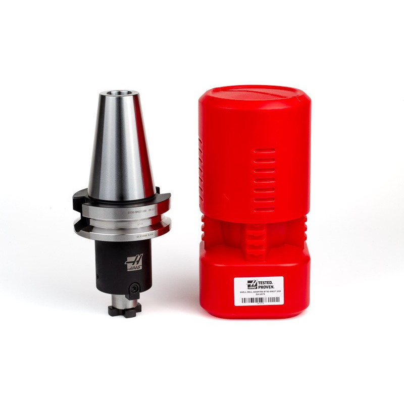 BT50 Shell Mill Holder, 27mm Pilot Diameter x 100mm Gage Length, TSC