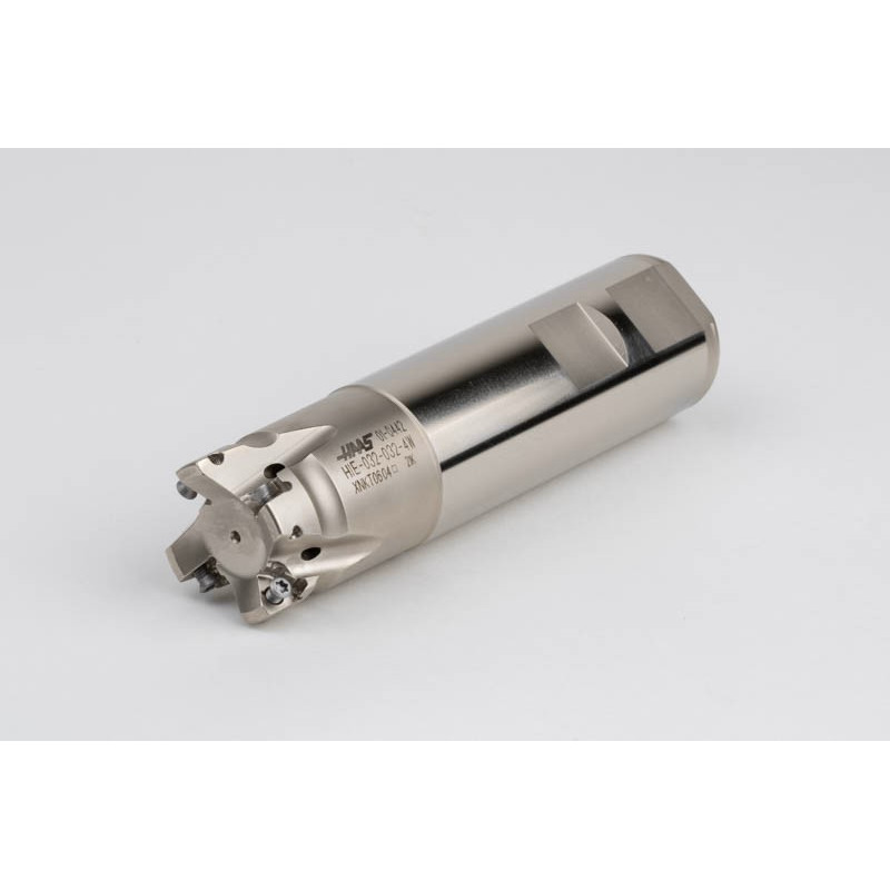 HIE, 32mm Ø Indexable End Mill, 32mm Shank x 90° Lead Angle x 125mm Overall Length, 4 Flute, TSC