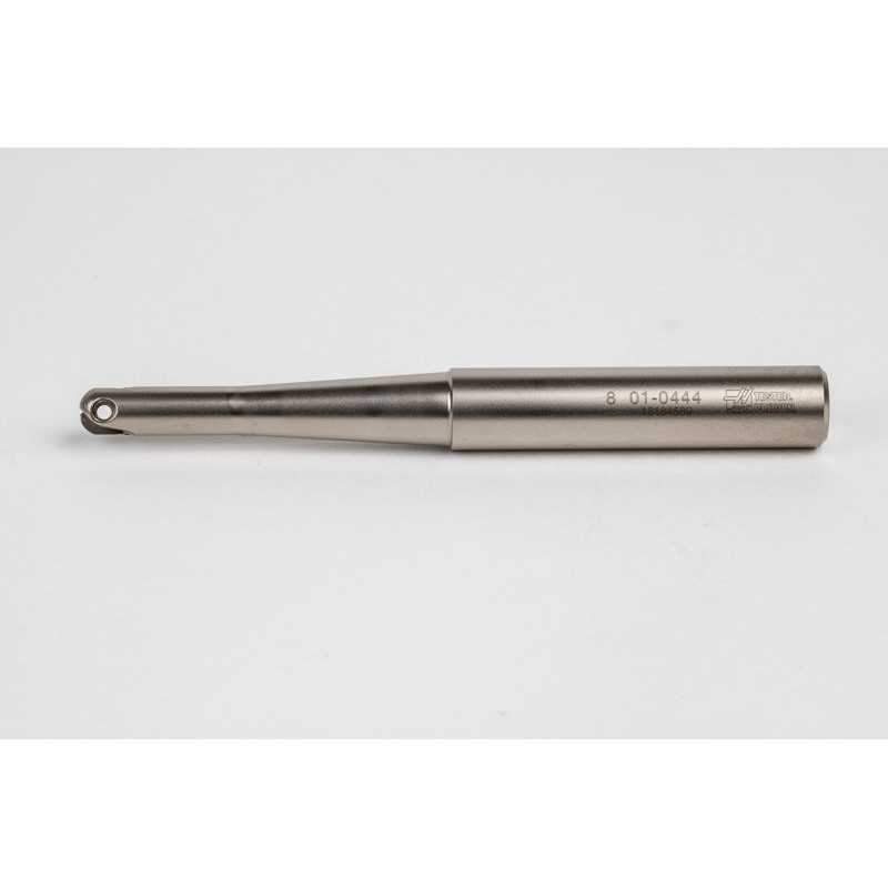 8mm Diameter Indexable Ball End Mill, 12mm Tapered Steel Shank x 110mm Overall Length x 25mm Head Length, 1 Insert