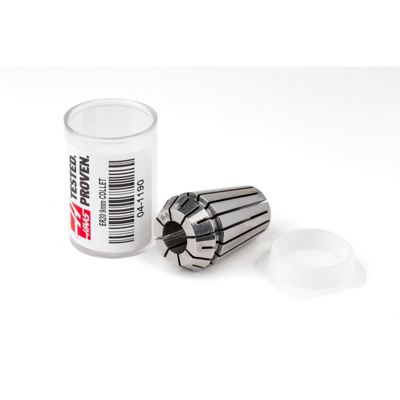 ER20 9mm Straight-Bore Collet, 9 - 8mm Clamping Range