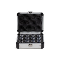 12-Piece, ER20 Straight Bore Collet Set, 1mm - 12mm