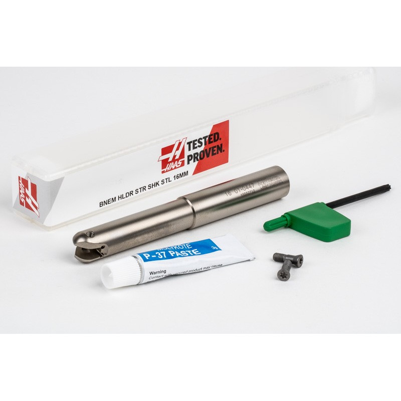 16mm Diameter Indexable Ball End Mill, 16mm Straight Steel Shank x 125mm Overall Length x 65mm Head Length, 1 Insert