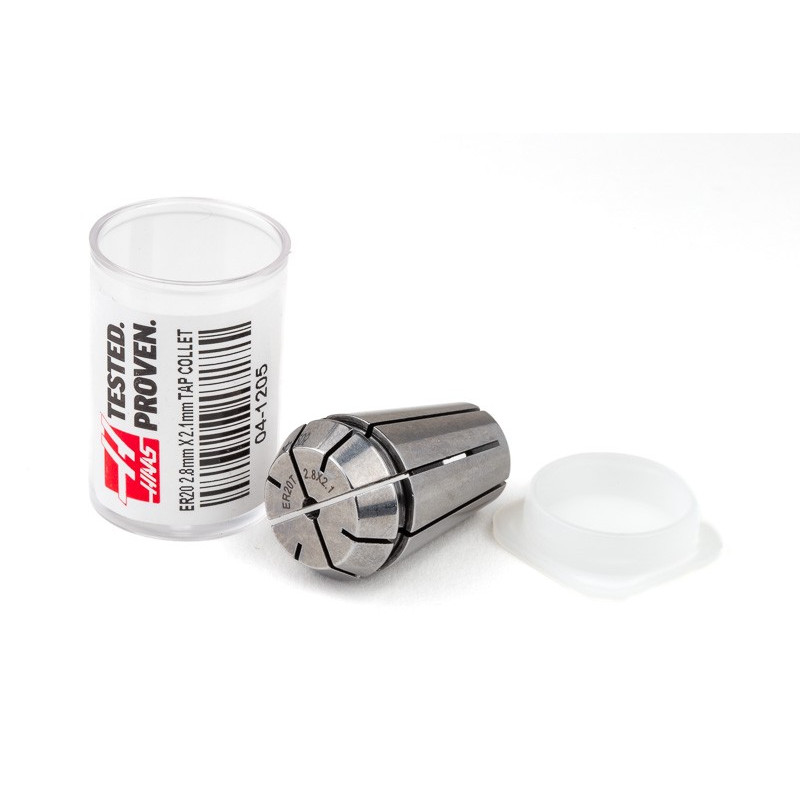 ER20 M2 - M4 Tap Collet, 2.8mm Bore Diameter x 2.1mm Square