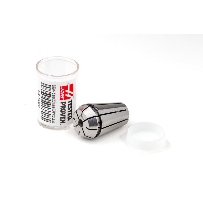 ER20 M4 - M6 Tap Collet, 4.5mm Bore Diameter x 3.4mm Square