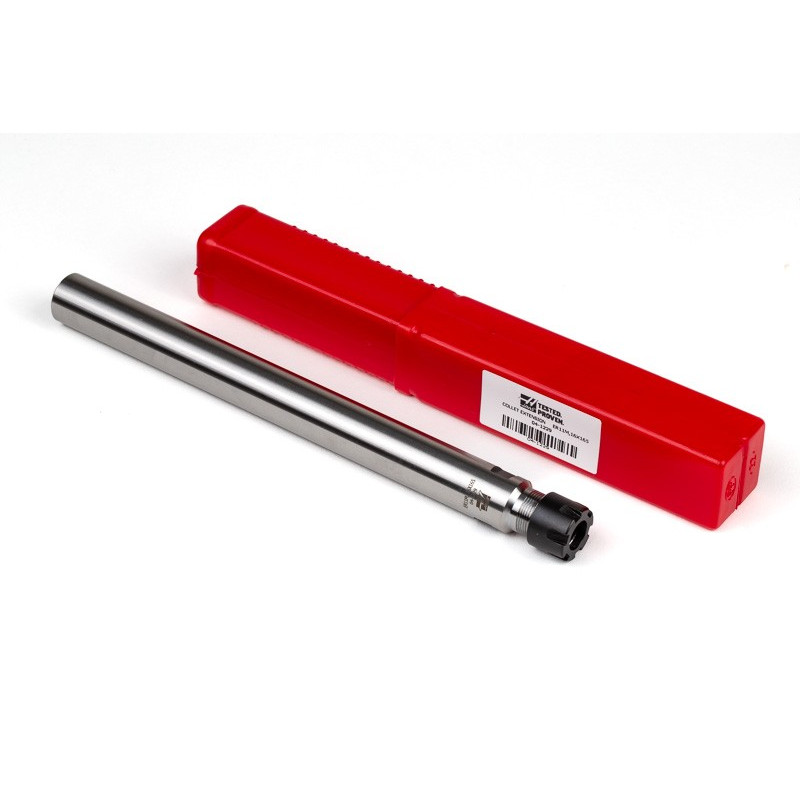 ER11M 16mm Straight Shank Extended Collet Chuck x 165mm Shank Length, TSC