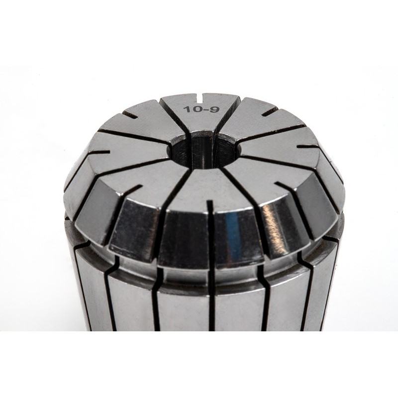 ER40 10mm Straight-Bore Collet, 10 - 9mm Clamping Range