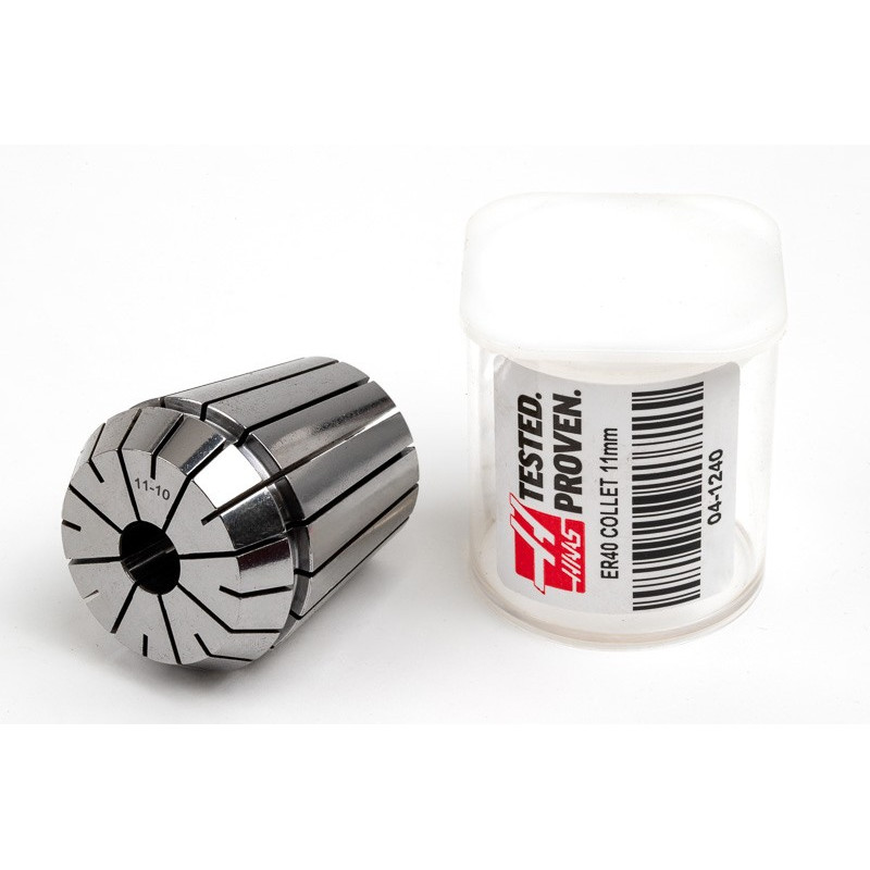 ER40 11mm Straight-Bore Collet, 11 - 10mm Clamping Range