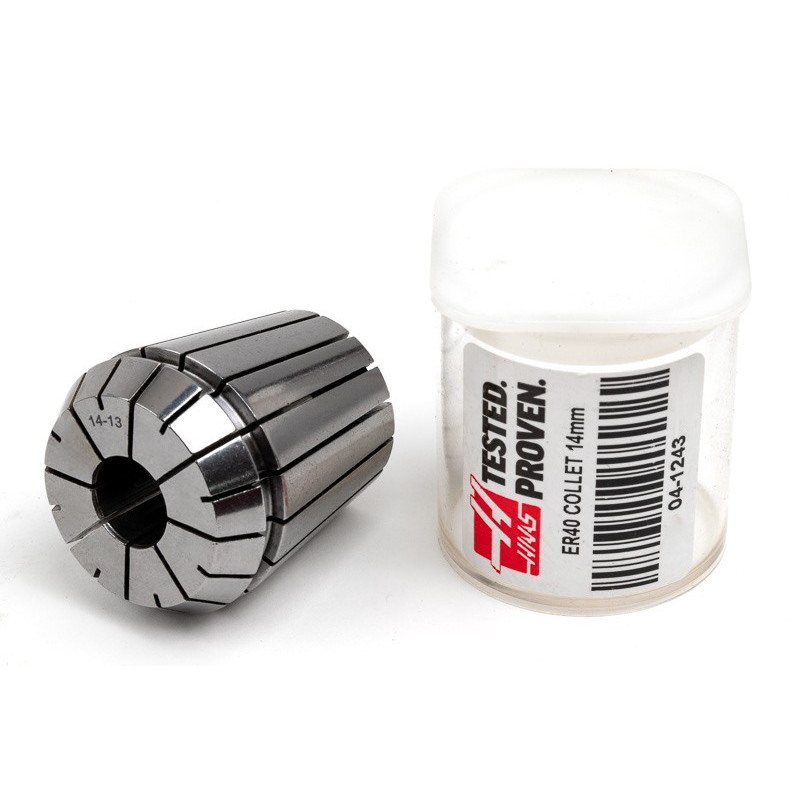 ER40 14mm Straight-Bore Collet, 14 - 13mm Clamping Range