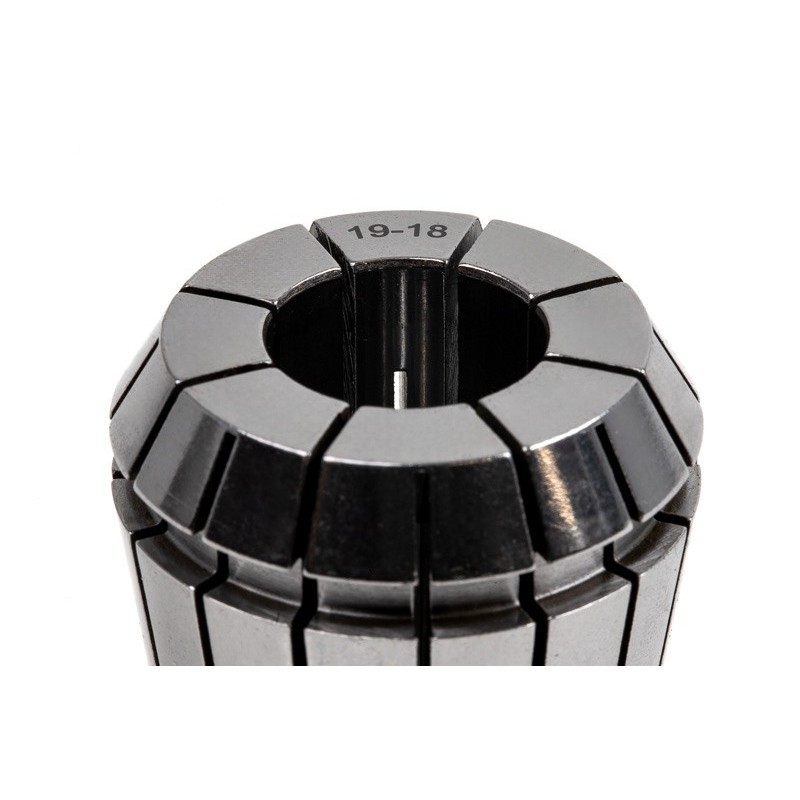 ER40 19mm Straight-Bore Collet, 19 - 18mm Clamping Range