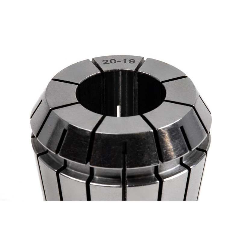 ER40 20mm Straight-Bore Collet, 20 - 19mm Clamping Range