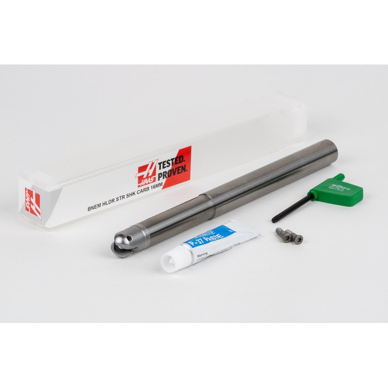 16mm Diameter Indexable Ball End Mill, 16mm Straight Carbide Shank x 200mm Overall Length x 20mm Head Length, 1 Insert