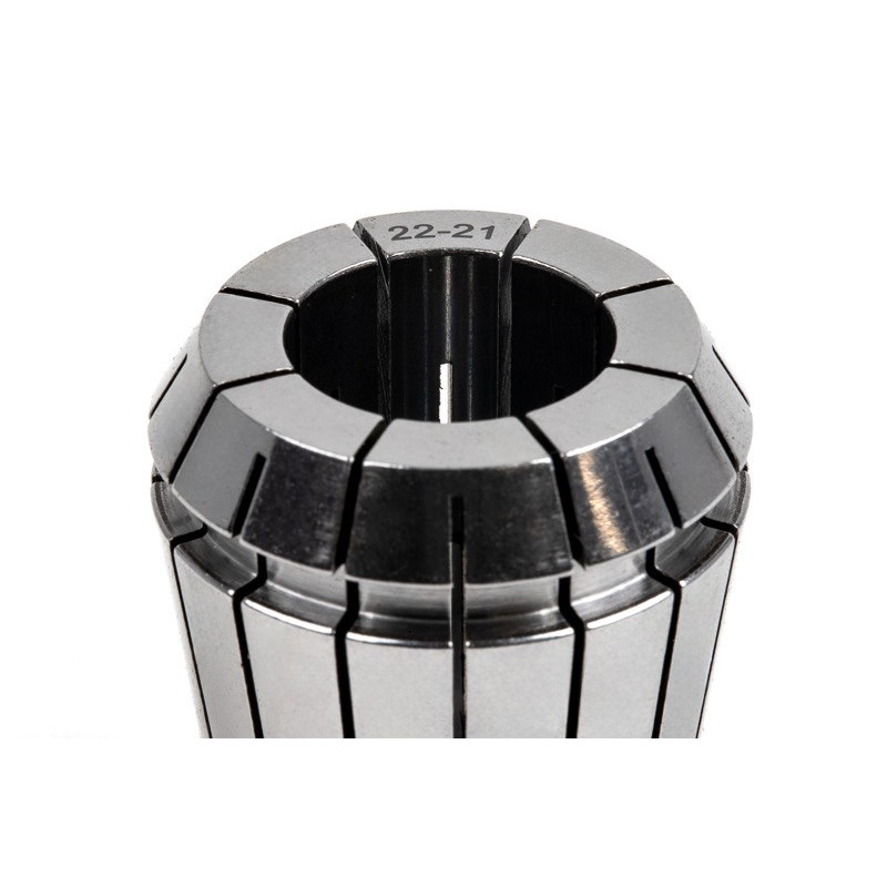 ER40 22mm Straight-Bore Collet, 22 - 21mm Clamping Range