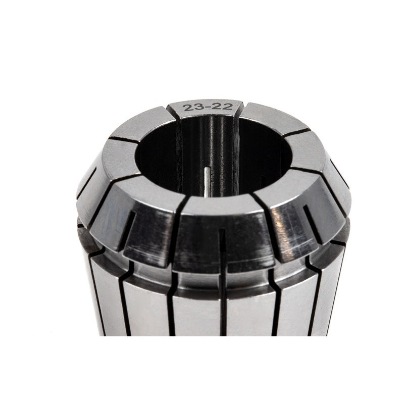 ER40 23mm Straight-Bore Collet, 23 - 22mm Clamping Range