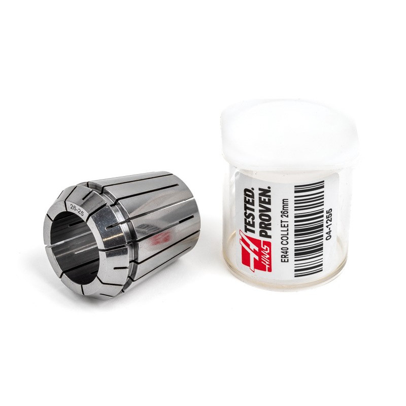 ER40 26mm Straight-Bore Collet, 26 - 25mm Clamping Range