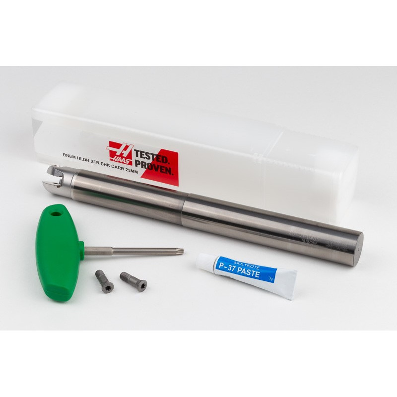 25mm Diameter Indexable Ball End Mill, 25mm Straight Carbide Shank x 250mm Overall Length x 30mm Head Length, 1 Insert