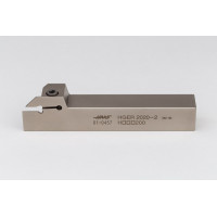 HGER2020-2, 20mm Square Steel Shank External (OD) Grooving Tool, Right-Hand, Insert Size 2