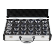 24-Piece, ER40 Straight Bore Collet Set, 3mm - 26mm