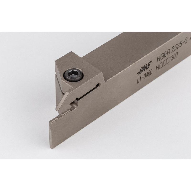 HGER2525-3, 25mm Square Steel Shank External (OD) Grooving Tool, Right-Hand, Insert Size 3