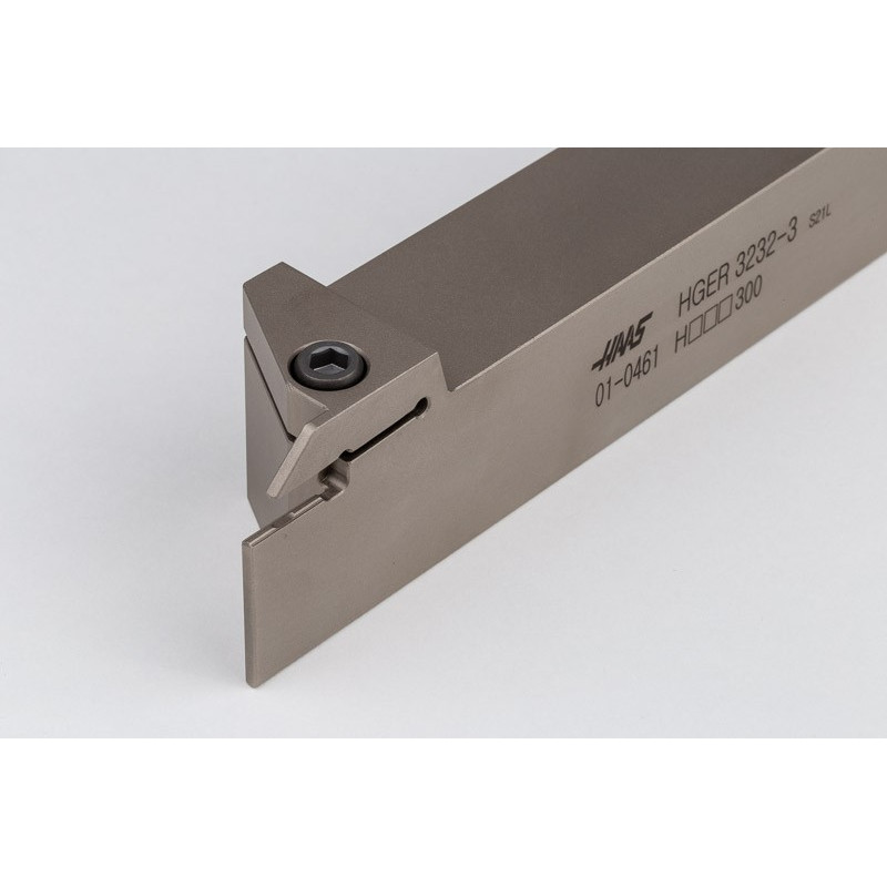 HGER3232-3, 32mm Square Steel Shank External (OD) Grooving Tool, Right-Hand, Insert Size 3