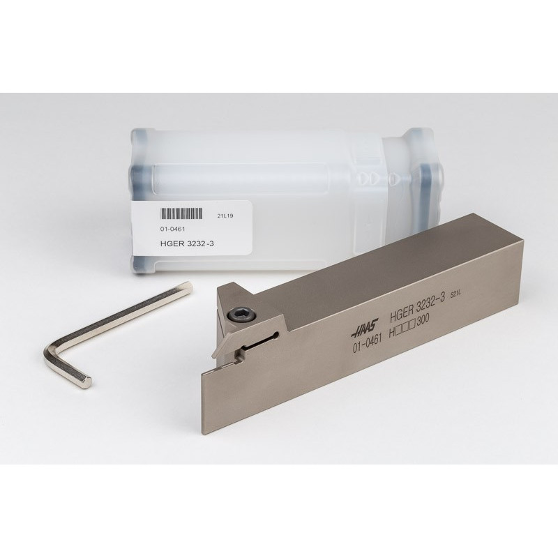HGER3232-3, 32mm Square Steel Shank External (OD) Grooving Tool, Right-Hand, Insert Size 3