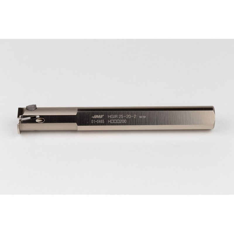 HGIR25-20-2, 20mm Ø Steel Shank Internal (ID) Grooving Bar, Right-Hand, Insert Size 2, Through-Tool Coolant