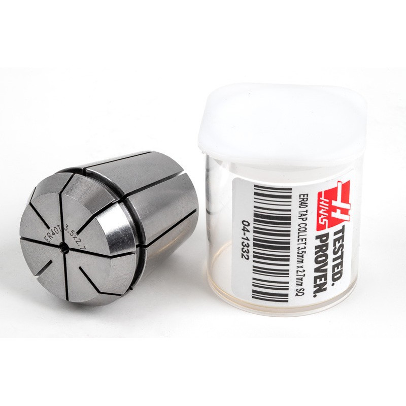 ER40 M3 Tap Collet, 3.5mm Bore Diameter x 2.7mm Square