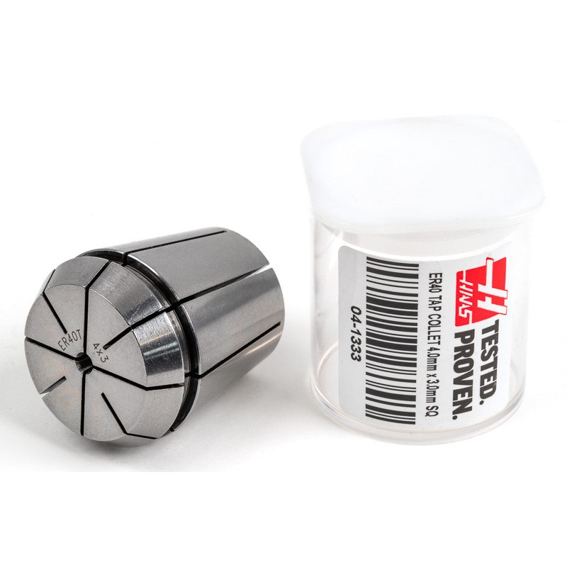 ER40 M3.5 Tap Collet, 4mm Bore Diameter x 3mm Square