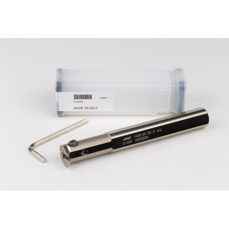 HGIR25-20-2, 20mm Ø Steel Shank Internal (ID) Grooving Bar, Right-Hand, Insert Size 2, Through-Tool Coolant