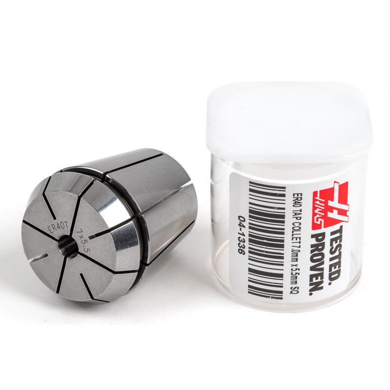 ER40 M10 Tap Collet, 7mm Bore Diameter x 5.5mm Square
